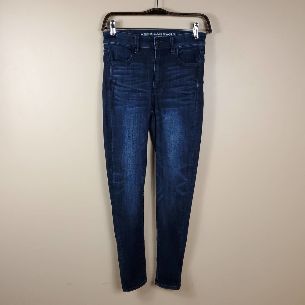 American Eagle Outfitters Women's Dark Blue Jeans